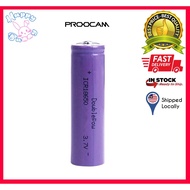 💥READY STOCK💥 Proocam BTY-20 2000mah 16850 Battery rechargeable for Clock speaker Small fan electric