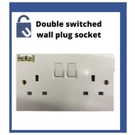 [SIRIM] Double Switched Wall Plug Socket Standard Wall Socket