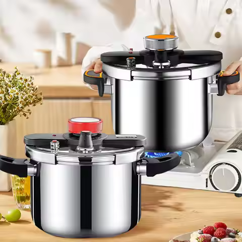 4L/6L Pressure Cooker Stainless Steel Explosion-proof Pressure Pot Cooking Pressure Cooker Easy Use 