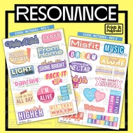 Sticker 2020 RESONANCE casing hp laptop Book diy sticker kpop korea tumblr kpop aesthetic nct127 neo culture technology nctzen dream wayv jaehyun jaemin haechan doyoung