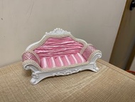 多個神像佛牌收納沙發 粉紅色梳化 宮廷戒指珠寶底座 pink silk princess style 2 or 3 seated sofa for god statues jewellery ring