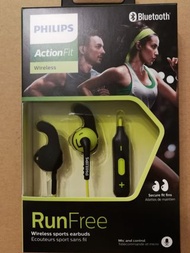 Philips 運動型藍芽耳機 無線 防汗 Bluetooth Headset SHQ6500CL 全新