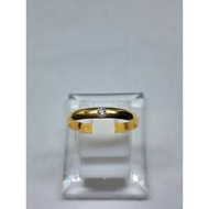 MATA PUTIH Plain Ring 1 Eye White 1 gram Light Gold