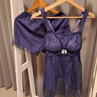 （全新）Kanaii Boom性感紫色二件式睡衣