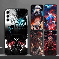 for Samsung A5 A6 A7 A8 A9 Plus A01 EU A02 M02 A03S TPU soft shell black mobile phone case anime Goj