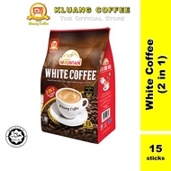 Kluang Mountain 2 in 1 Cap Televisyen Kopi Putih (15 Sticks x 1 Pack) | Cap TV White Coffee | Instan