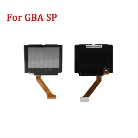Black Front Light Screen Original Display Effect LCD for GBA SP GmaeBoy Advance Console Normal Brigh