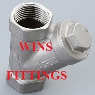 Y strainer valve 1" 1 inch SS 316 stainless steel thread cf8m SS316 800