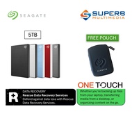 Seagate 5TB One Touch External Hard Drive (Black, Blue, Silver, Grey)