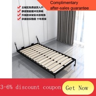 YQ60 Invisible Bed Folding Bed Wardrobe Integrated Solid Wood Reinforcement Wall Bed Side down Hidden Bed Murphy Bed Har