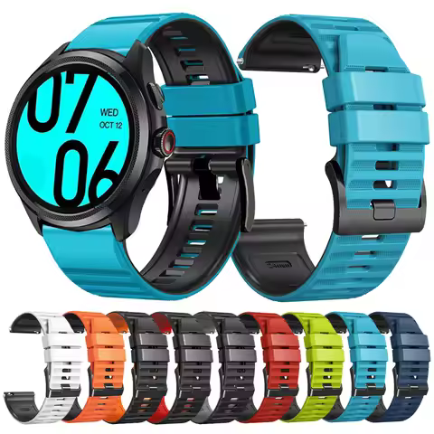 Smartwatch Band For TicWatch Pro 5 Enduro Atlas Watch Strap Silicone Bracelet Wristband Compatible F