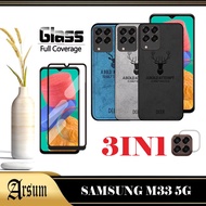 NEWEST SAMSUNG M33 5G Softcase Deer jeans Patterned Case New SAMSUNG M33 5G Casing 3IN1 Package