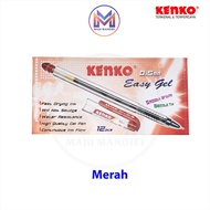 Pen Gel Kenko Easy Gel Pulpen Tinta Cair 0.5 mm / Gelpen 05 mm Hitam