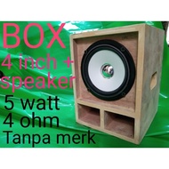 BOX + SPEAKER 4 INCH WITHOUT BRAND 5 WATT