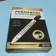 Ozzie Permanent Marker Premium 12pcs Ozzie Markers