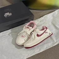 🍑支援消費券 Nike Air Force 1 Low 07 LX 情人節 女款 白粉紅 粉色