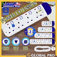 Extension Wayar Soket Plug Socket Trailing Socket Plug Extension SIRIM Approved Pemyambung Wayar Ele