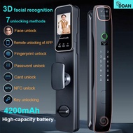 DDAN Smart door lock main door 3D facial recognition smart door lock Biometrics door knob Automatic 