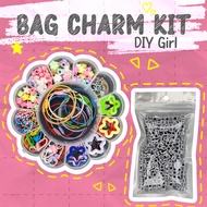 GANTUNGAN DIY Bag Charm Kit Girl Edition Women's Keychain Package