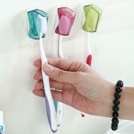 Set Creative Suction Cup Toothbrush Dust Cover Opening Toothbrush And Family Cup Holder E1d6