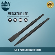 Chipping Gun Drill Bit Chisel (Flat & Pointed)