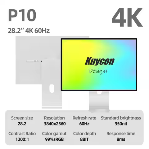 Kuycon P10 Display Screen 28.2 Inch 4k60HZ Monitor Designer High-definition IPS Mirror Surface Noteb