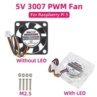 VN 5V 3007 Fan PWM Speed Adjustable CPU Cooling Radiator JST Interface Optional LED with M2.5 Screws