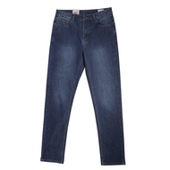 camel active Men Jeans in 802 Regular Fit with 5 Pockets Style in Deep Blue Washed Stretch Denim 9-802AW23JNB499