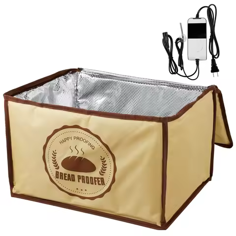 Versatile Dough Proofer with Heater Temperature Control Dough Proofing Box Collapsible Timing Dough 