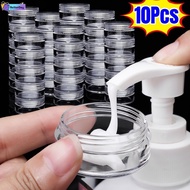 3/7/10g Sealed Pigment Food Sample Box with Lids Transparent Circular Cosmetics Dispensing Jar Stack