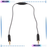 HECCEH 3.5mm Recording Cable, OFC Core 50cm/19.7in Bidirectional Sound Transfer Cable, Recording Los