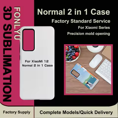 Fonlyu 5pcs 2 in 1 Blank Phone Cases for Xiaomi 12 13 14 15 Ultra Pro Phone Back DIY 3D Sublimation 