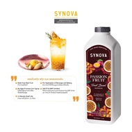 น้ำผลไม้เข้มข้น : SYNOVA Passion Fruit Fruit Based Preparation (1L.) (Btl)