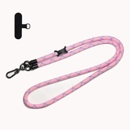 Phone Lanyard Adjustable Crossbody Neck Sling Anti Lost Handphone Strap With Patch Tab Suitable For