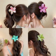 Hair Clips Claw Clips 4pcs/1pc Women's 8cm/2.95in Pink Blue Green Red Gradient Color Large Plastic L