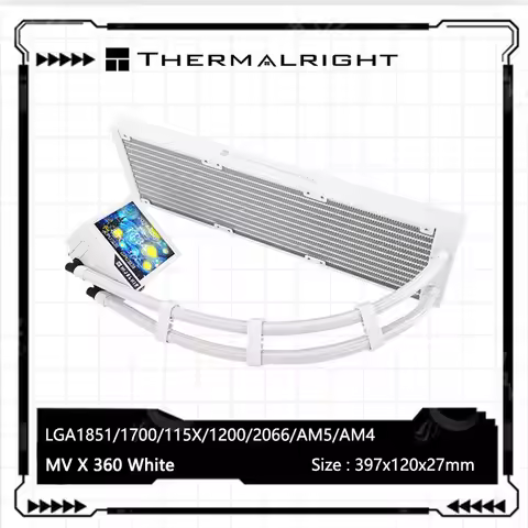 Thermalright MJOLNIR VISION X 360 Chassis water cooling radiator，No fan/3.5-inch magnetic LCD displa