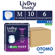 (Carton Deal) LivDry Trusty Pants Extra Adult Diapers - Size M