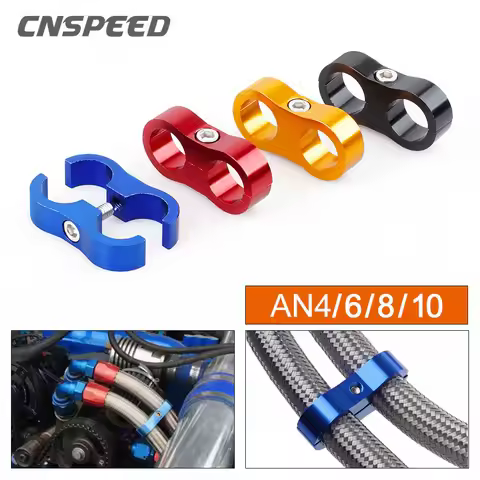 Universal AN4 AN6 AN8 AN10 AN12 Billet Oil Fuel Water Hose Tube Seprator Divider Clamp Aluminum Line