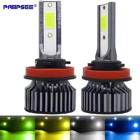 72W 16000LM Car Headlight H4 H7 H1 LED H11 H8 H9 H27 881 blue 6000K lemon green Auto fog Light H3 90
