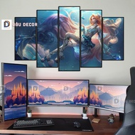 [HN] Game room decoration paintings, set of 5 game shop mirror paintings. D1