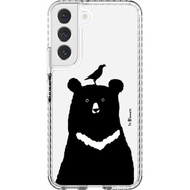 【預購】三星手機殼/Samsung Galaxy S22/動物園/台灣黑熊與八哥