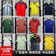 2026 World Cup National Team Jersey Argentina Spain Germany Belgium Short-Sleeved Football Jersey Tr