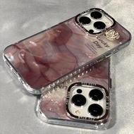 【Acrylic shell pattern hard case/Camellia flower】compatible for iPhone 15 14 13 12 11 xr x xs pro max case