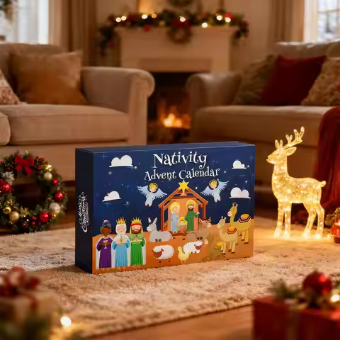 Nativity Calendar Advent 25 Days Nativity Toys 2025 Jesus Story Christmas Countdown Decorations For 