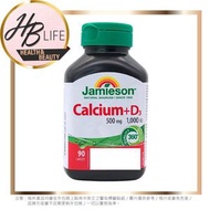 Jamieson - 鈣500mg 加維他命D3 1000IU 90s (平行進口 1164)