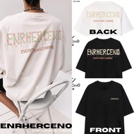 ENRHERCENO Ice Cream Alphabet Design Unisex Oversize T-shirt Size M~XL Ready Stock 234