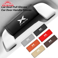 1/2Pcs Xpeng X9 G6 Car Roof Pull Gloves Armrest Handle Protector Cover Car Inter Door Leather Handle