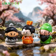 Micro Landscape Cute Liu Guan Zhang Peach Garden Oath Figures AL81 Miniature Dollhouse DIY Decor Orn