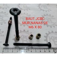 JCBC PINEAPPLE NUT OE M6 X 80 / FURNITURE BOLT FURNITURE BOLT