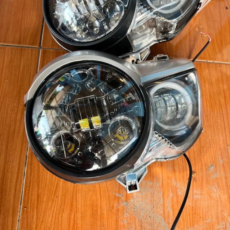 Lampu tiger pece set daymaker 16led set daymaker mini head lam tirev pece set daymaker